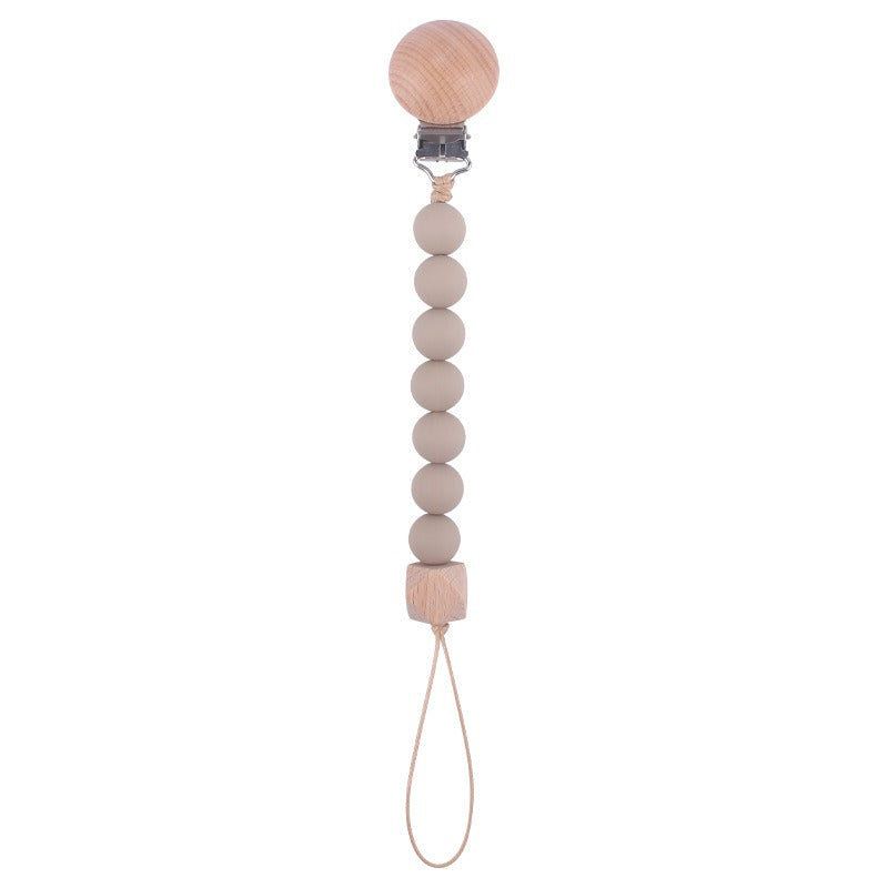 Infant and toddler products, beech wood pacifier clip, soothing wood octagonal pacifier, anti drop chain by eprolo