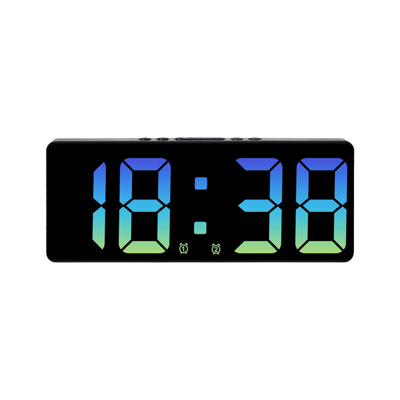 Multifunctional LED Digital Clock: Features number display, color nightlight, temp, calendar, alarm. Large size, backlit, great by eprolo