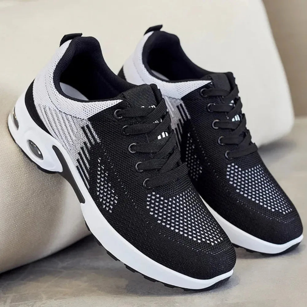 New Running Shoes Ladies Breathable Sneakers Summer Light Mesh Air Cushion Women's Sports Shoes Outdoor Lace Up Training Shoes by eprolo