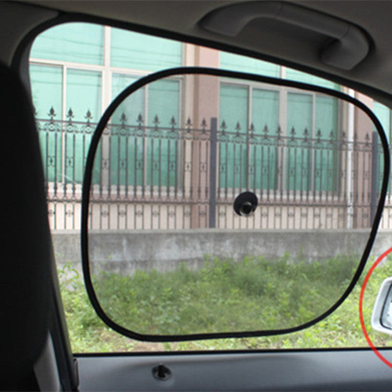 2Pcs/Set 44*37cm Black Car Sun Shade Side Rear Car Window Sunshade Cover sun protectAuto Accessories parasole auto parasol coche by eprolo