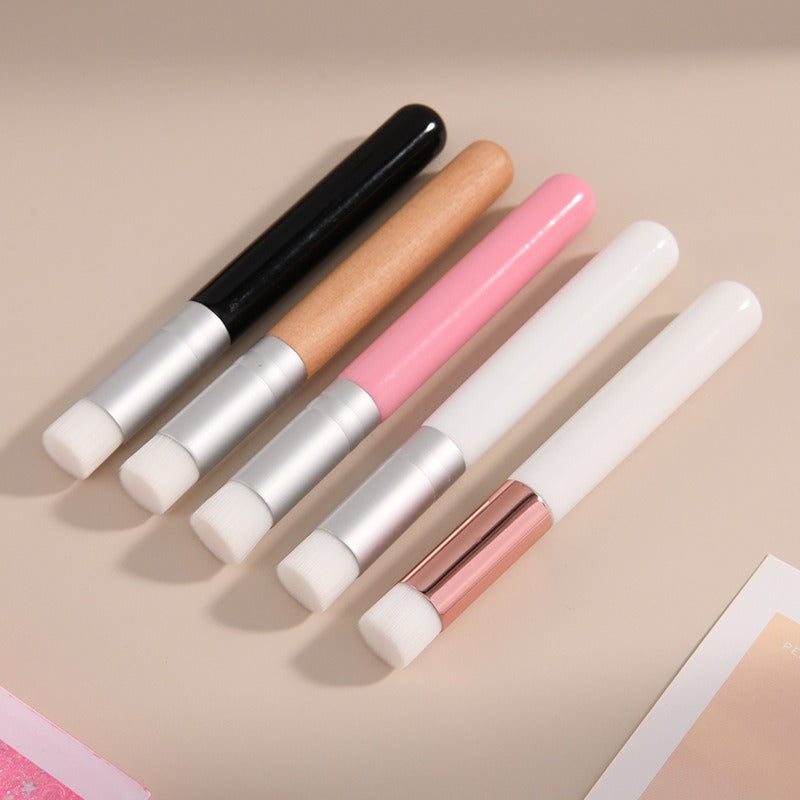 Washing Nose Brush Gods Deep Clean Pores Blackheads Convenient Fine Soft Bristles Manual Beauty Cleaning Flat Head Cleansing Brush by eprolo