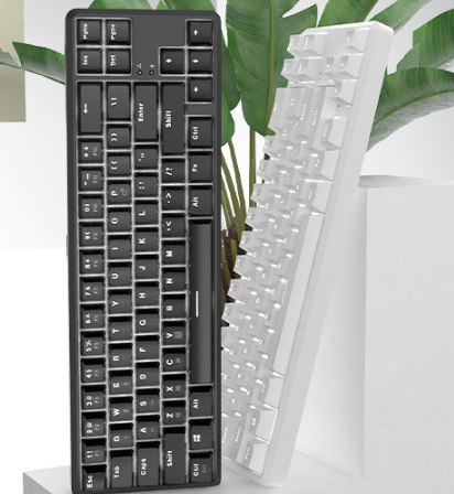Black Jazz K680t Mini USB Wired Bluetooth Mechanical Keyboard Dual Mode Charging 68-Key Laptop Cross-Border