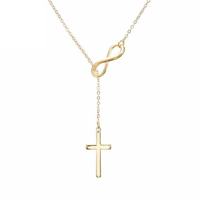 Small Gold Cross Pendant Necklace Women Girl Kids,Mini Charm Pendant by eprolo