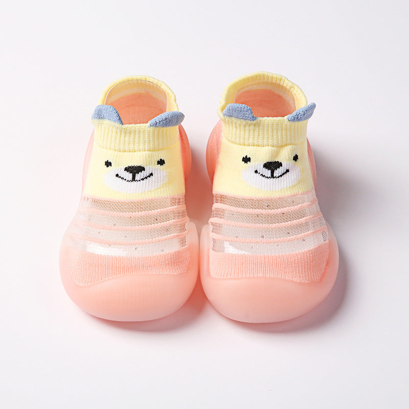 Summer children's floor shoes and socks breathable ice silk non-slip soft bottom baby home indoor shoes kindergarten early education socks shoes by eprolo