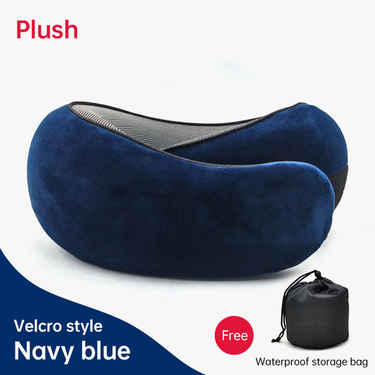 Memory Foam Neck Travel Pillow: Soft, 360° Head Support, for Home, Plane & Car by eprolo