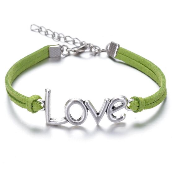Infinity handmade bracelet Vintage Love Charms Infinity Bangles Leather BraceletI by eprolo