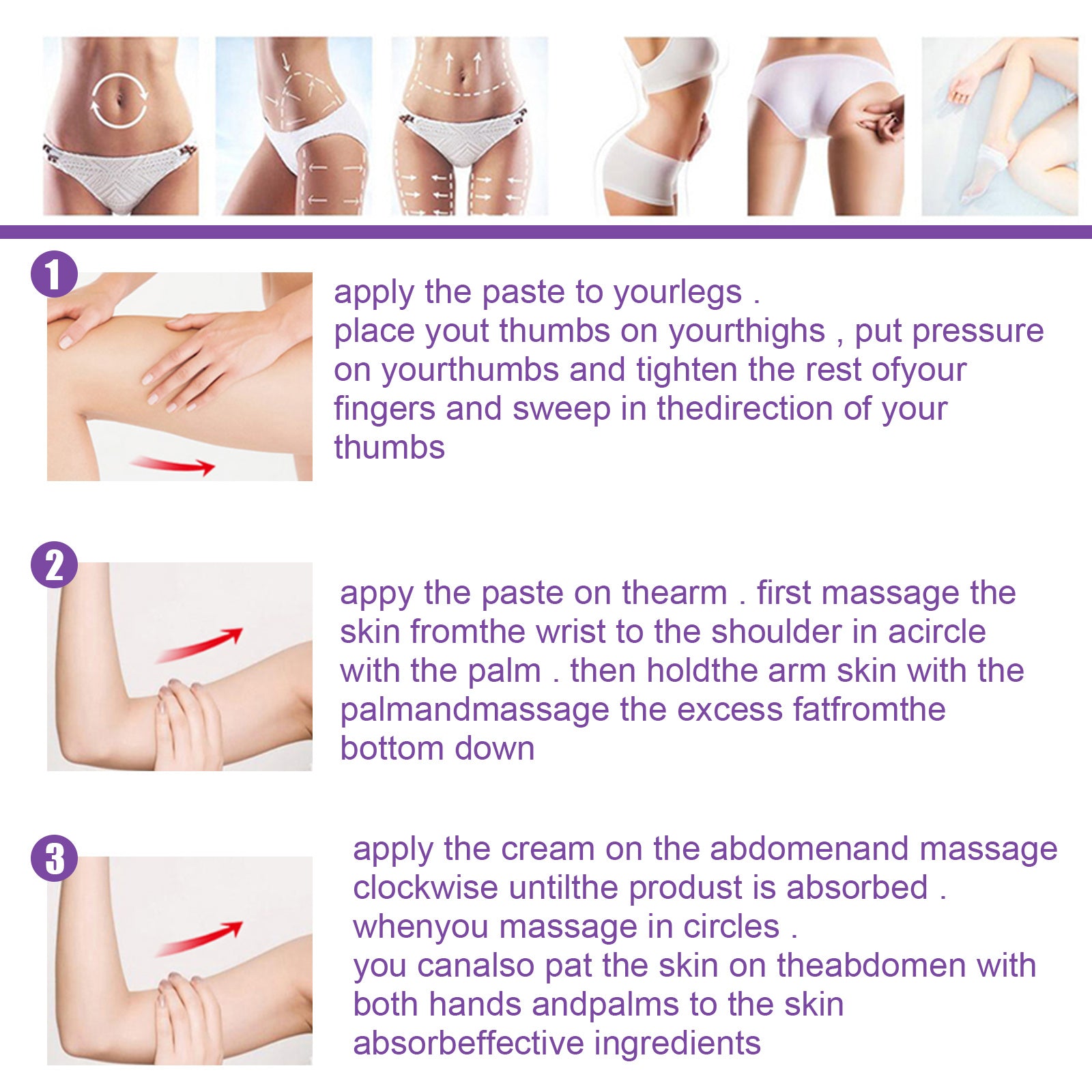 Firming Slimming Cream, Body Shaping Tighten And Moisturizing Skin Massage Cream by eprolo