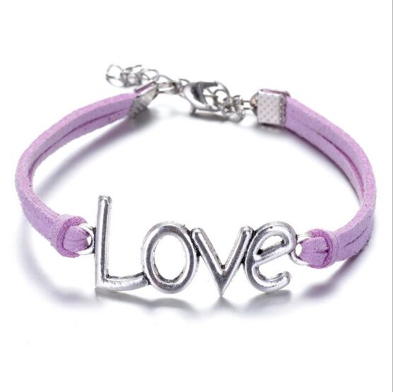 Infinity handmade bracelet Vintage Love Charms Infinity Bangles Leather BraceletI by eprolo
