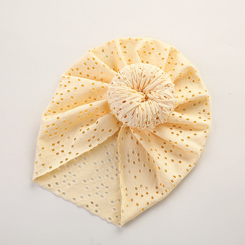Baby Pullover Cap Cute Lace Hole Donut Baby Indian Tire Cap Children's Headwear by eprolo