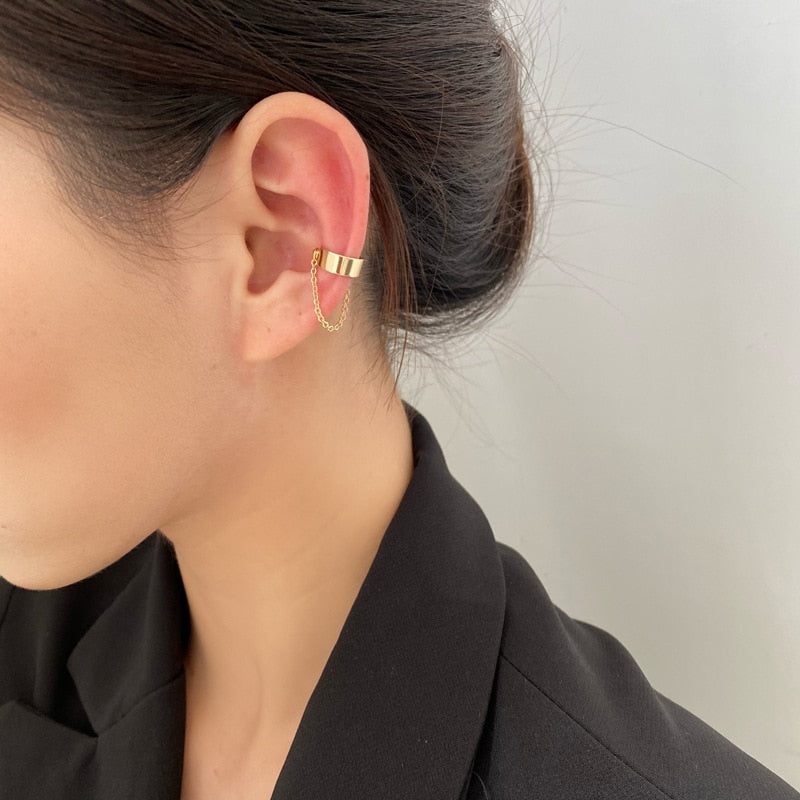 Fashion Frog Ear Cuffs Siliver Ear Cuff Clip Earrings For Women Earcuff No Piercing Fake Cartilage Earrings by eprolo