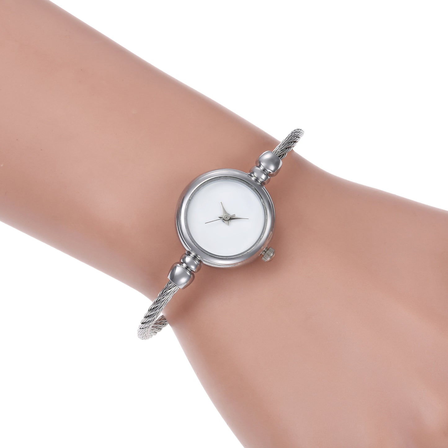 Ladies' alloy steel wire rope bracelet watch chic style fresh student casual fashion watch women's style by eprolo