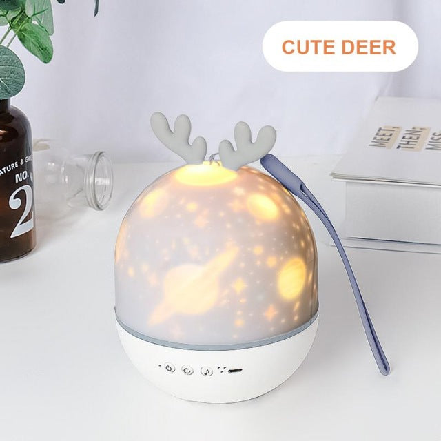 Night Light Projector With USB Cable Powered Starry Romance Rotating Projection Lamp For Kids Adults Bedroom Dec Christmas Gift by eprolo