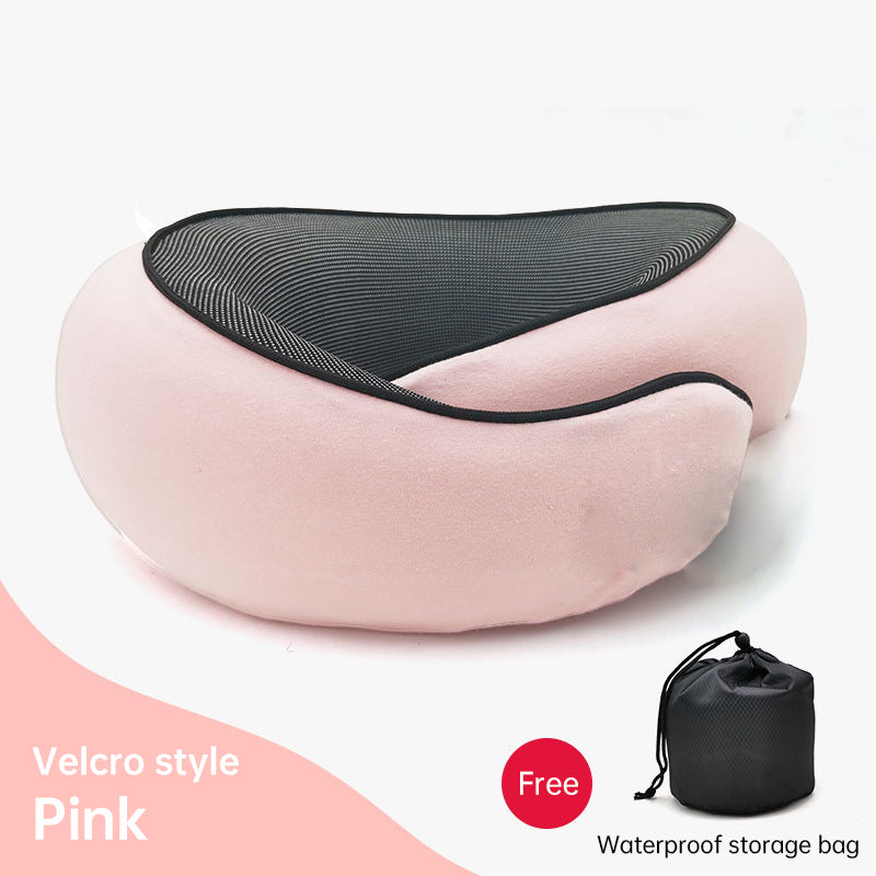 Memory Foam Neck Travel Pillow: Soft, 360° Head Support, for Home, Plane & Car by eprolo