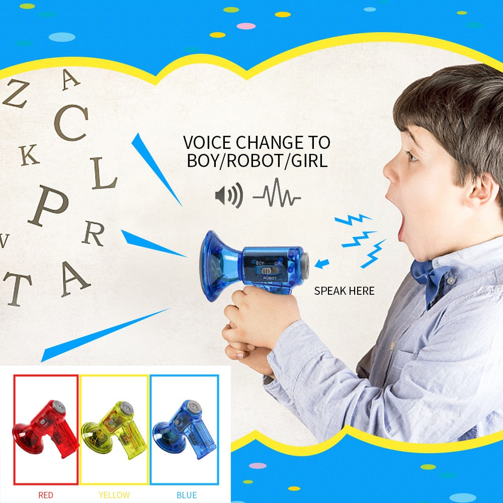Funny Multi Voice Changer Amplifier 3 Different Voices Fun Toy Speaker Kids Gift Educational Children Kids Toys Birthday Gifts by eprolo