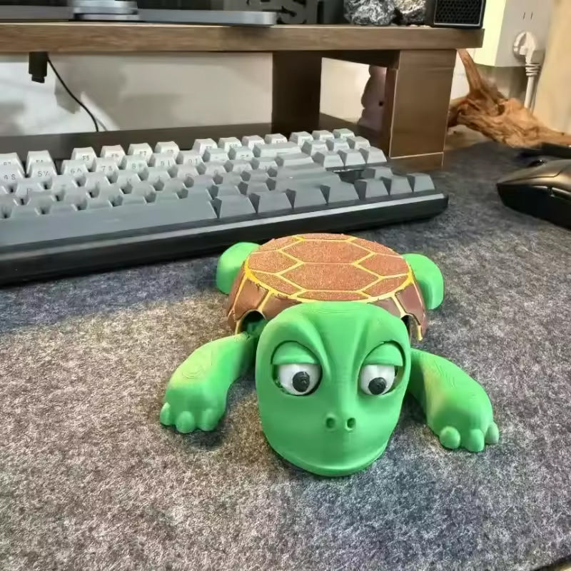 3D - printed Panicked Turtle Coaster: Insulated, for stress relief, doubles as mug base decor by eprolo