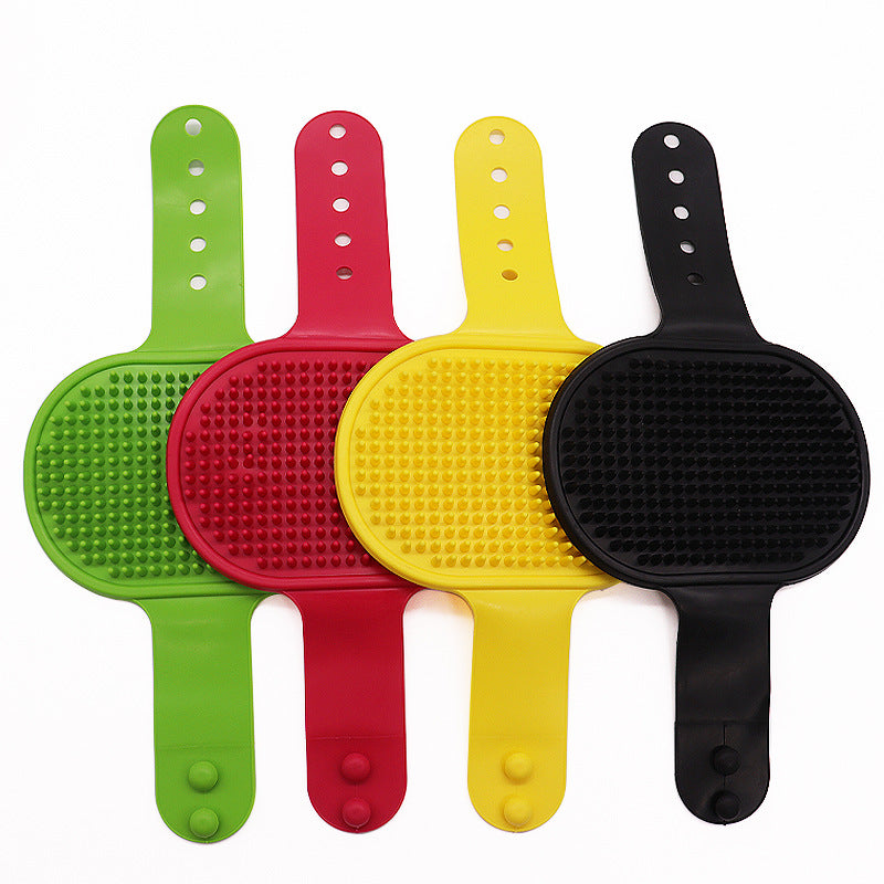 Soft Rubber Dog Cat Brush Pet Bath Silicone Comb Massage Comb Hair Remover Pet Supplies Dog Grooming Wash Cleaning Equipment by eprolo