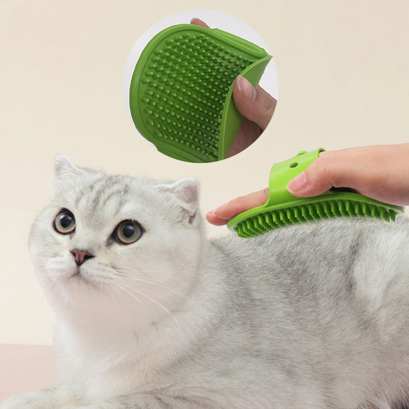 Soft Rubber Dog Cat Brush Pet Bath Silicone Comb Massage Comb Hair Remover Pet Supplies Dog Grooming Wash Cleaning Equipment by eprolo