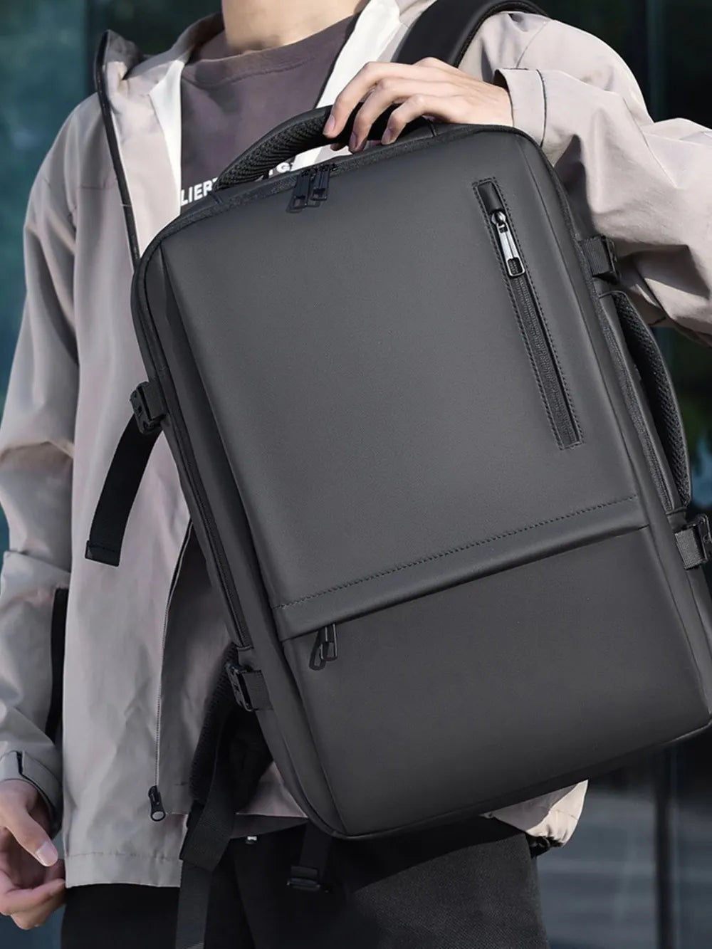 Multi-Pockets Adjustable Straps Backpack Bag by eprolo