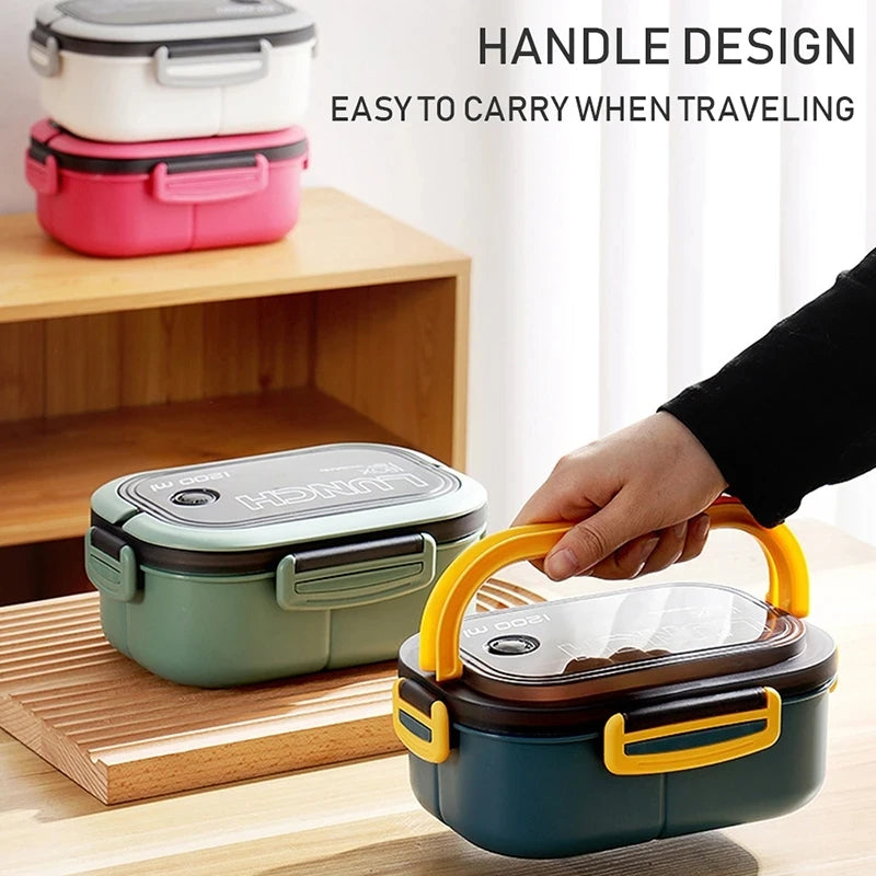 Lunch Box For Kids Compartments Microwae Bento Lunchbox Children Kid School Outdoor Camping Picnic Food Container Portable by eprolo