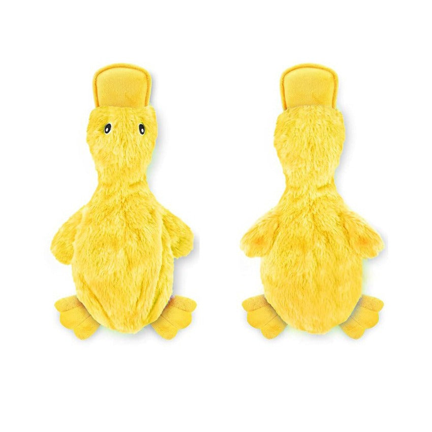 Pet Supplies Pet Filling Dog Toys Cute Unfilled Duck Chewing Plush Sound Toy Duck by eprolo