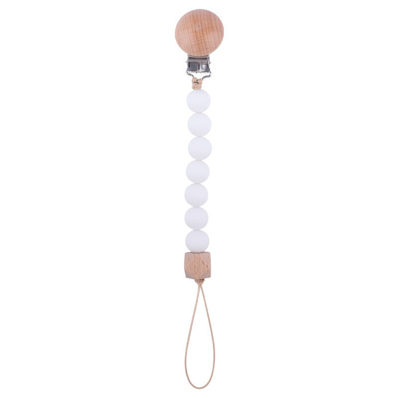 Infant and toddler products, beech wood pacifier clip, soothing wood octagonal pacifier, anti drop chain by eprolo