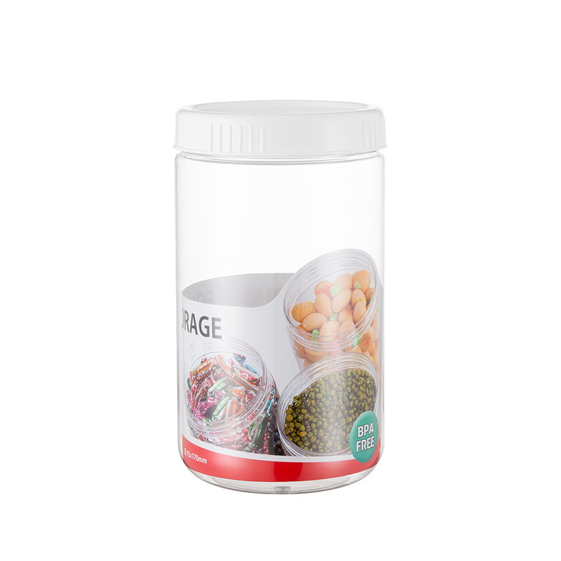 Grain Storage Box Bean Grain Sealed Storage Tank Kitchen Storage Bottle Round Storage Bottle by eprolo