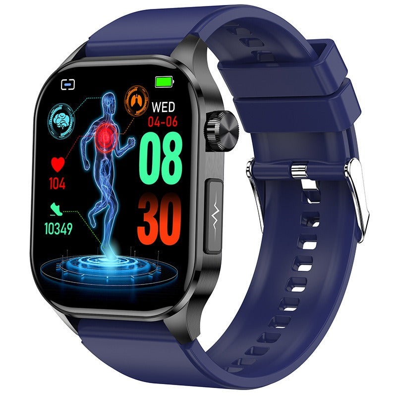 New ET580 smartwatch ECG blood glucose uric acid blood lipids body temperature men's photo and phone call watch by eprolo