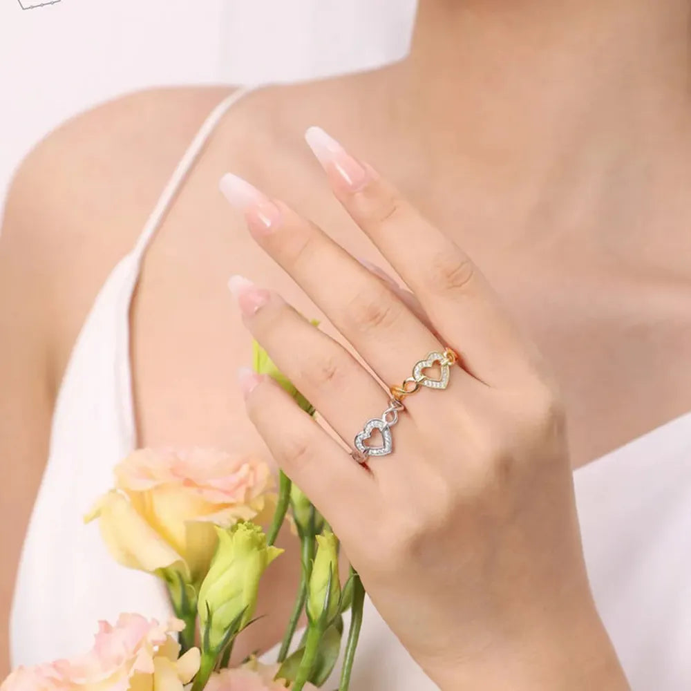 925 Sterling Silver Heart Ring by eprolo