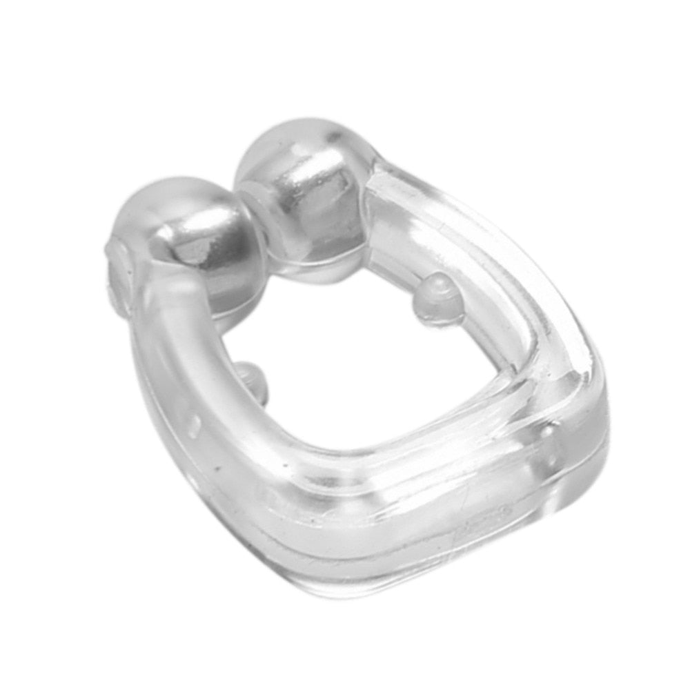 Silicone Magnetic Anti Snore Stop Snoring Nose Clip Sleep Tray Sleeping Aid Apnea Guard Night Device with Case by eprolo