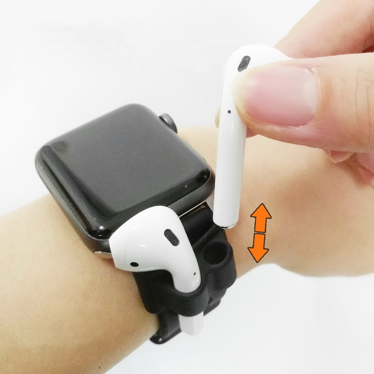 Portable Anti Lost Silicone Holder For AirPods Sports Wireless Earphone Fixed Case For Apple Air Pods Watch Band Holder by eprolo