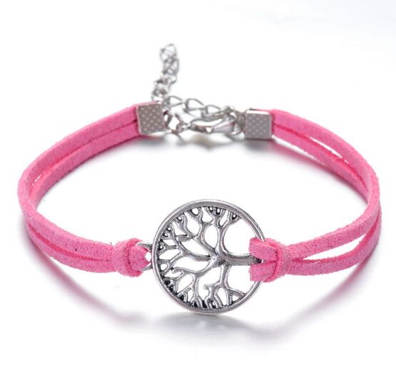 1pcs infinity handmade bracelet Vintage tree Charms Infinity Bangles Leather Bracelet by eprolo