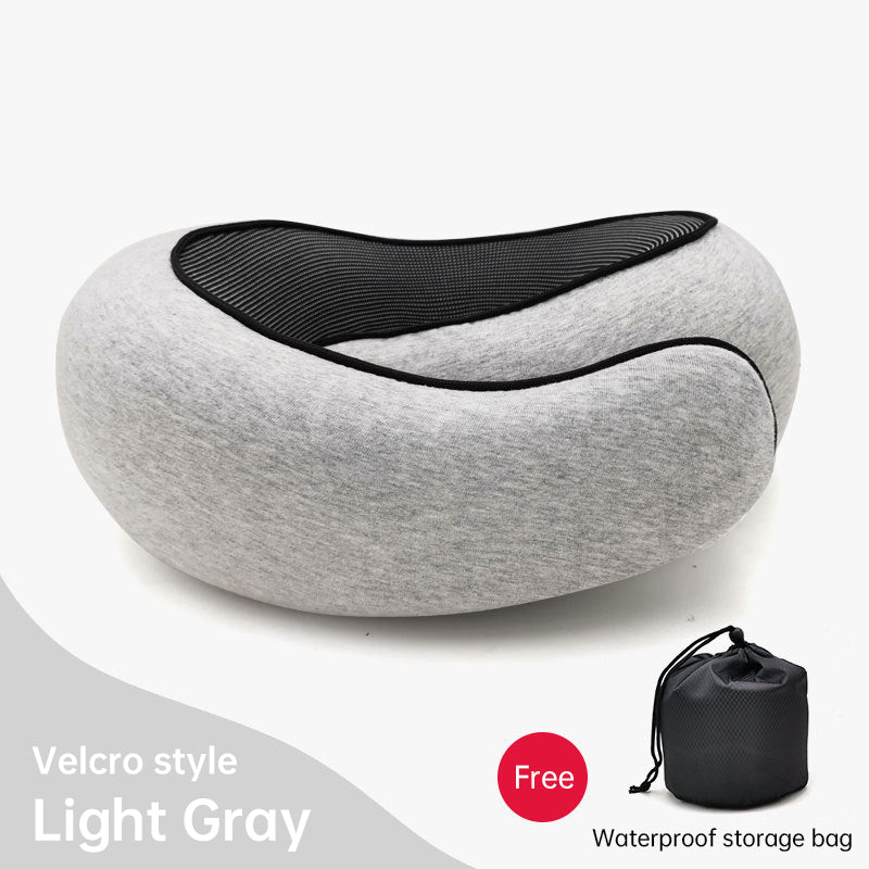 Memory Foam Neck Travel Pillow: Soft, 360° Head Support, for Home, Plane & Car by eprolo