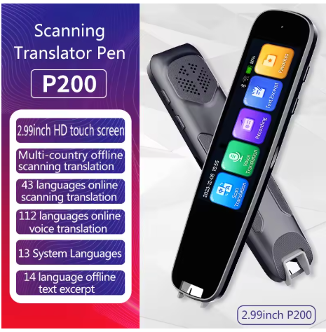 Smart AI Scan Reader Portable Voice Translator Scanner Pen WIFI AI Voice Languages Translator For Dyslexia Autism by eprolo