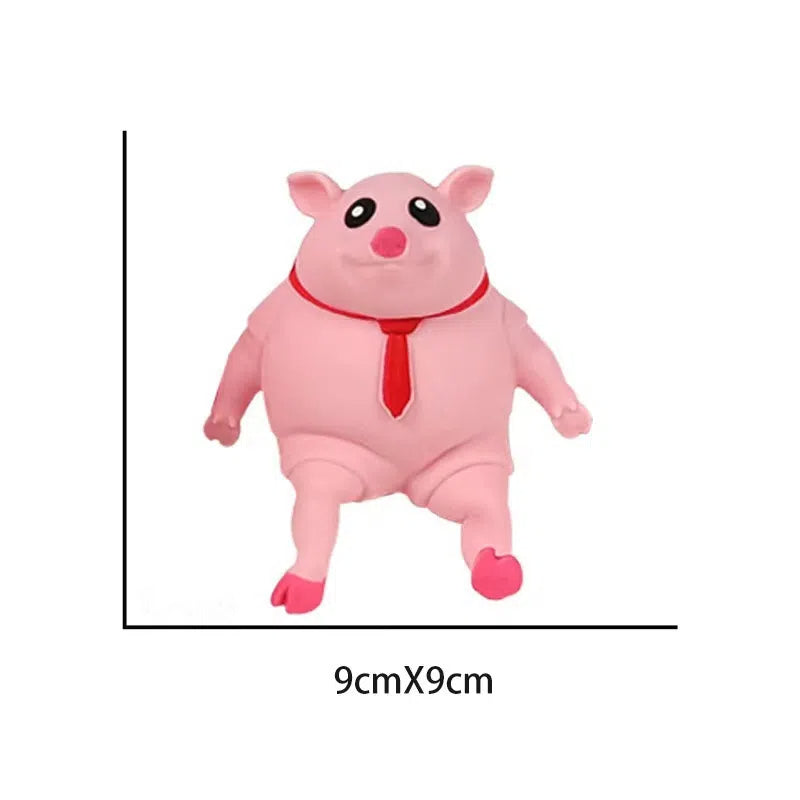 Cartoon Cute Pink Lala Pig Toy Ventilate Pig Trick Pinch Music Stress Relief Toy by eprolo