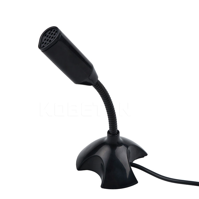 kebidu Adjustable USB Laptop Microphone Mini Studio Speech Microphone Stand Mic With Holder for Desktop PC High Quality by eprolo