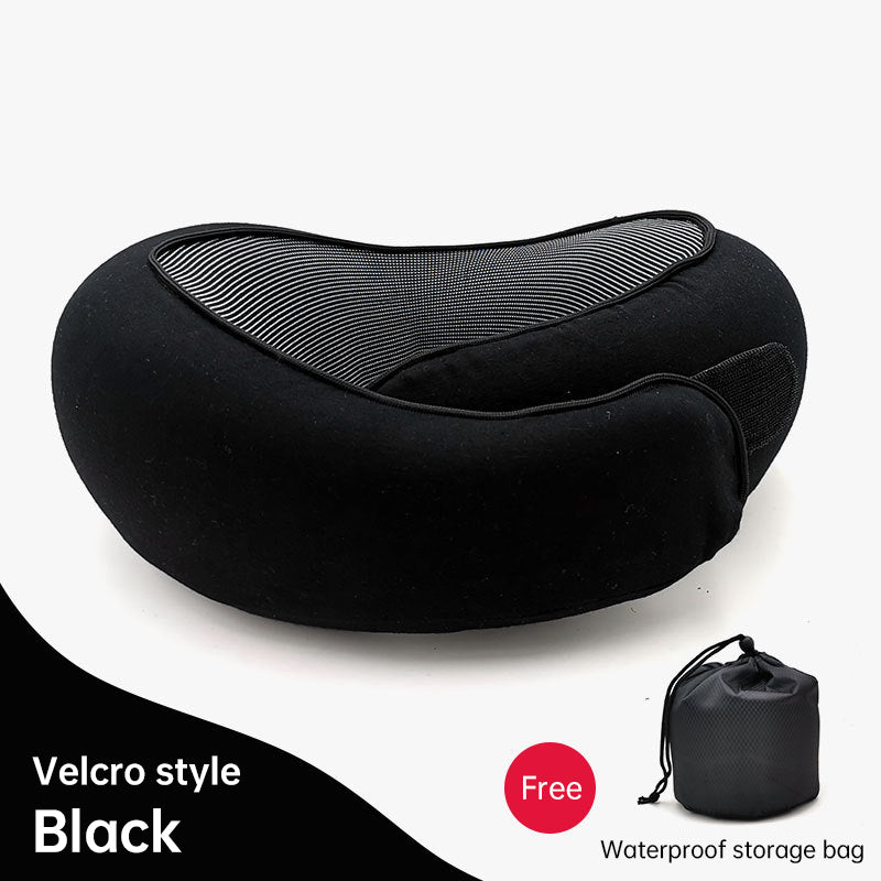 Memory Foam Neck Travel Pillow: Soft, 360° Head Support, for Home, Plane & Car by eprolo