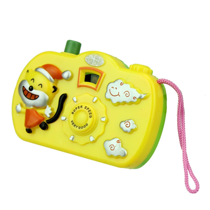 1pc Light Projection Camera Kids Educational Toys for Children Baby Gifts Animals World Random Color No Need To Install Battery by eprolo