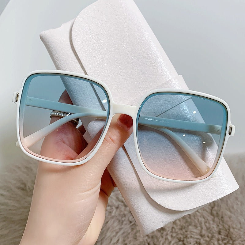 Rice nail square sunglasses Women's shades gradient trend UV protection by eprolo