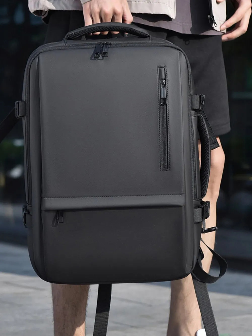 Multi-Pockets Adjustable Straps Backpack Bag by eprolo