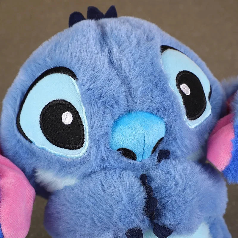Kawaii Stitch Plush Doll Baby Sleeping Companion Sound Soothing Musical Kawaii With Air Bag and Light Doll Breathing Toys Gifts by eprolo
