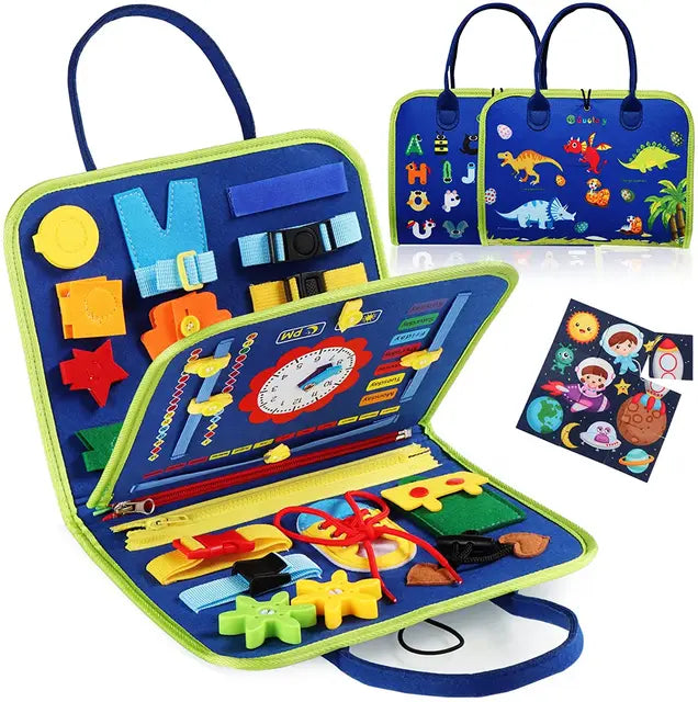 Felt learning board children's busy dressing board children's DIY early education toys felt busy board by eprolo