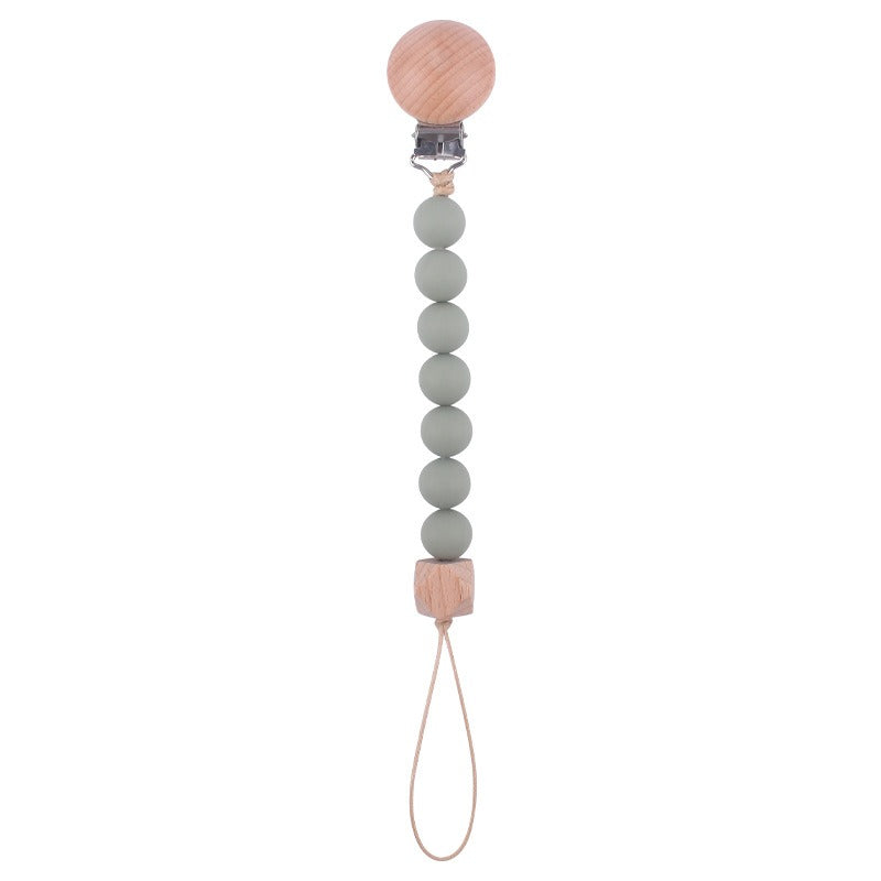 Infant and toddler products, beech wood pacifier clip, soothing wood octagonal pacifier, anti drop chain by eprolo