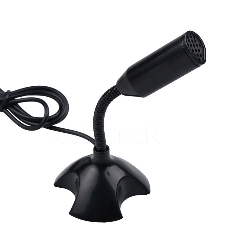 kebidu Adjustable USB Laptop Microphone Mini Studio Speech Microphone Stand Mic With Holder for Desktop PC High Quality by eprolo