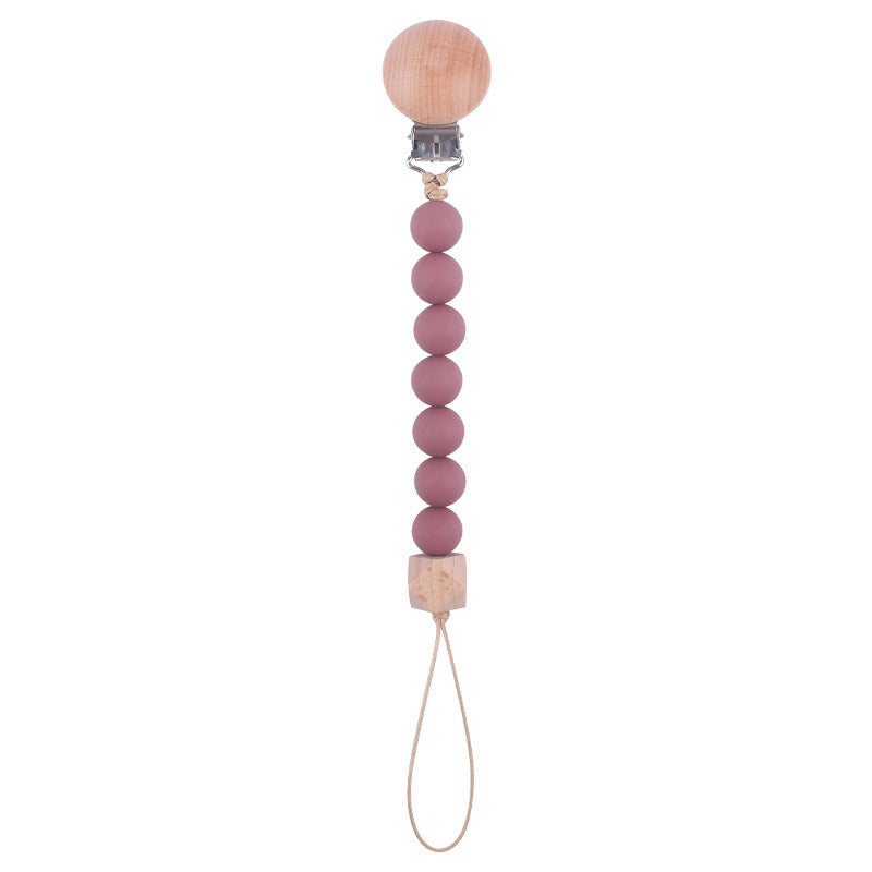 Infant and toddler products, beech wood pacifier clip, soothing wood octagonal pacifier, anti drop chain by eprolo