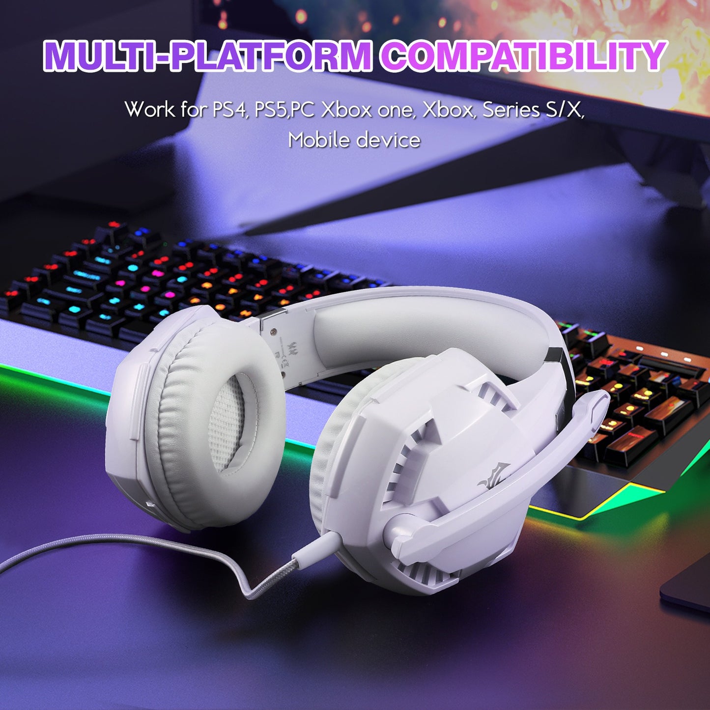 G2000 Head Mounted Wired Gaming Earphones Computer Esports Earphones by eprolo