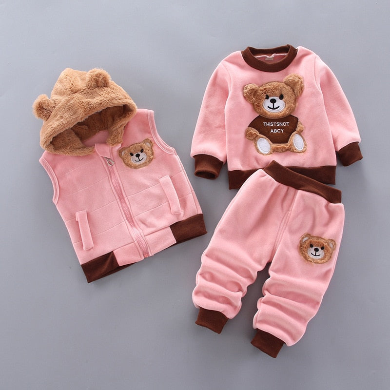 Fashion Baby Boys Clothes Autumn Winter Warm Baby Girl Clothes Kids Sport Suit Outfits Newborn Baby Clothes Infant Clothing Sets by eprolo