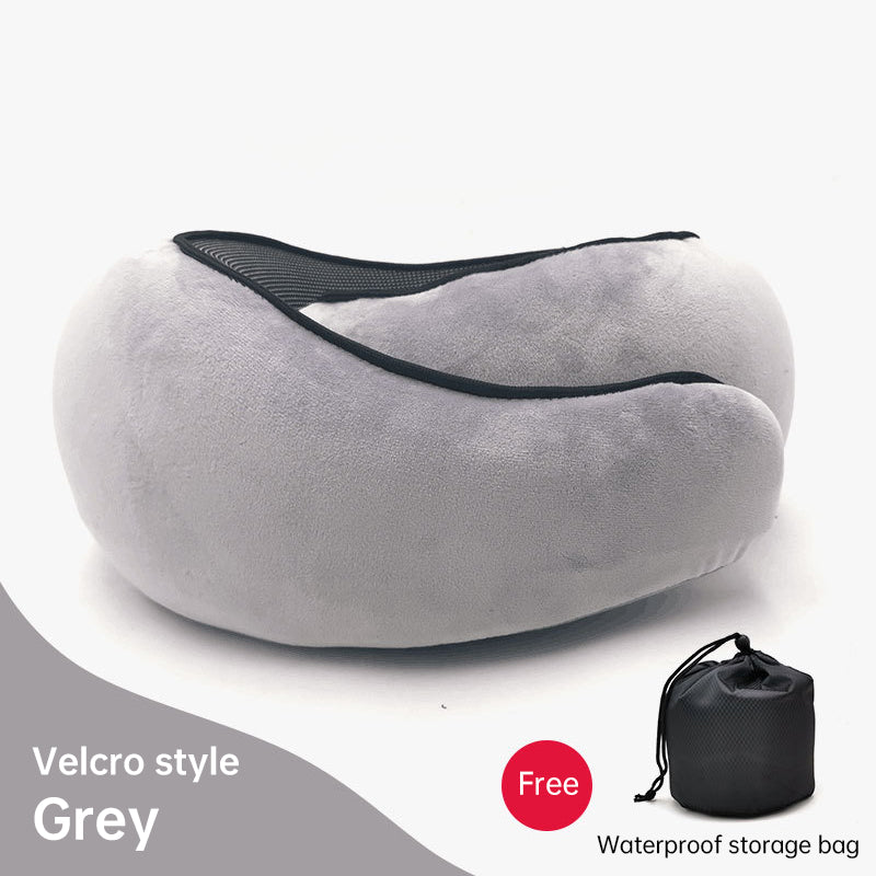 Memory Foam Neck Travel Pillow: Soft, 360° Head Support, for Home, Plane & Car by eprolo