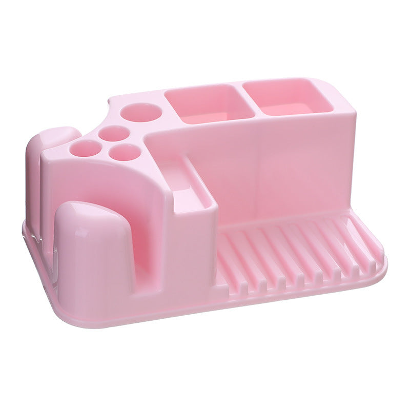 Porte-brosse à dents de toilette, gobelet de brossage gratuit, porte-gobelet de bain de bouche, porte-brosse à dents et dentifrice, support de rangement pour articles de toilette
