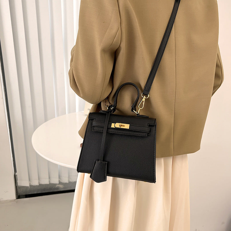 Size Solid Color PU Kelly Bag Candy Color Handbag Cross Shoulder Fashion Model Bag by eprolo