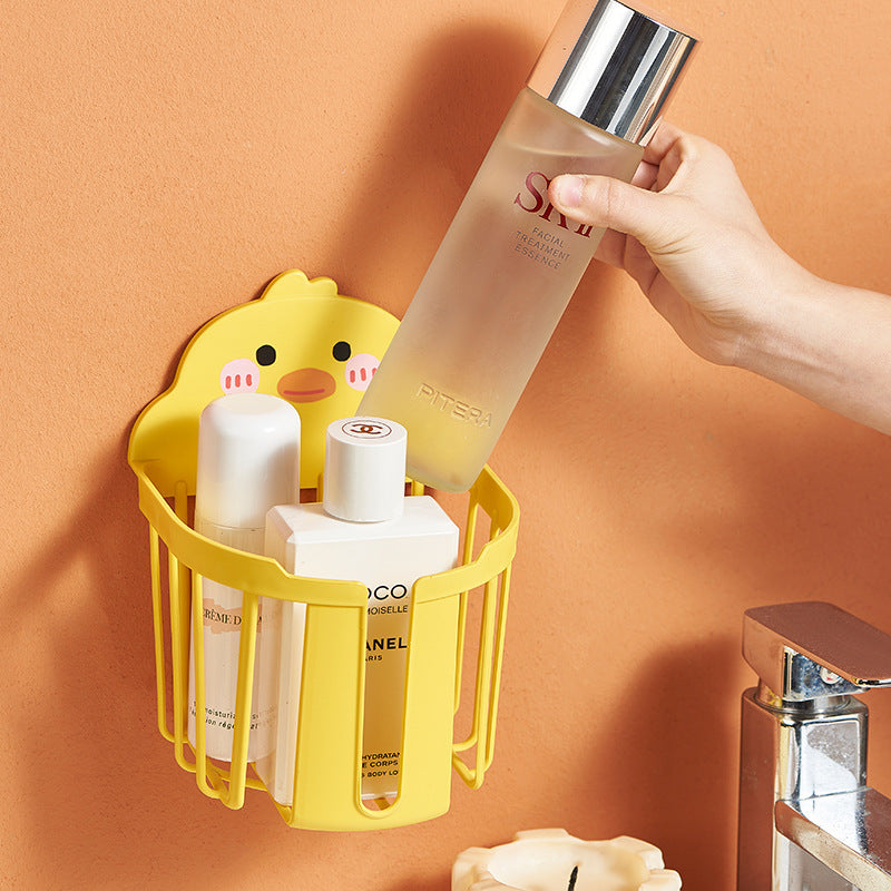 Toilet Tissue Box Punch-Free Wall-Mounted Paper Box Toilet Cartoon Roll Paper Holder Box Toilet Rack by eprolo